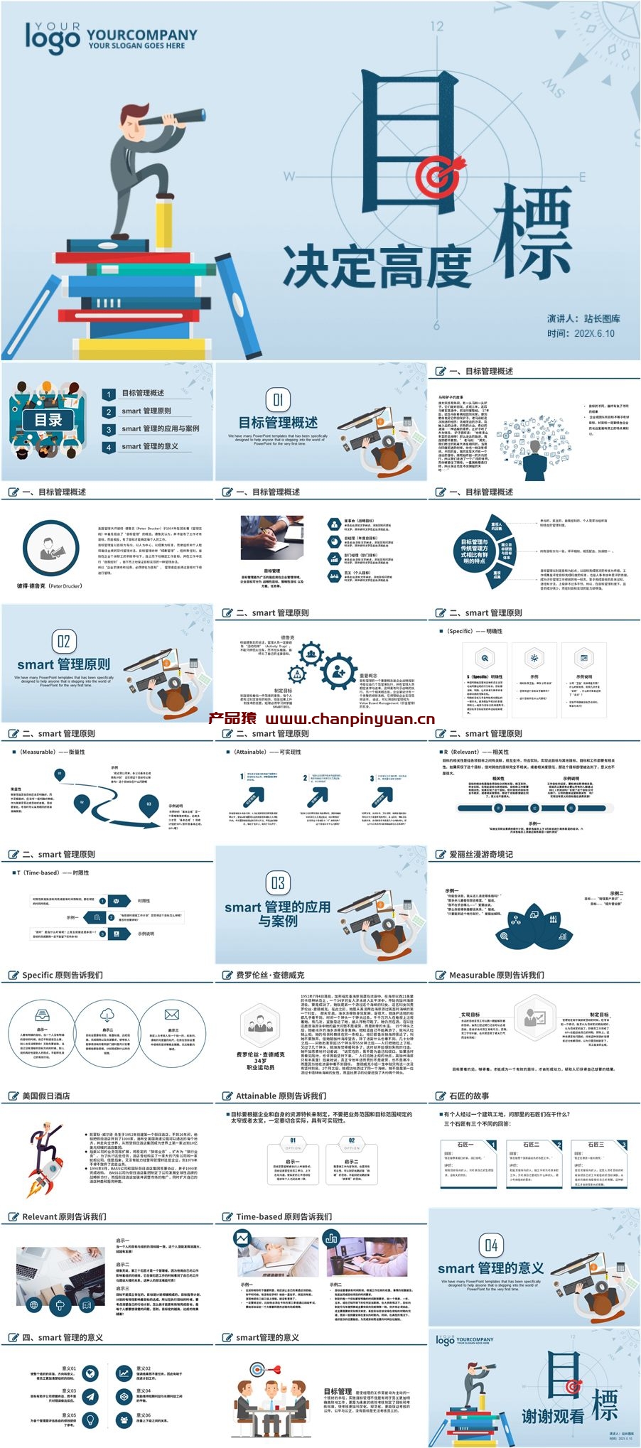 目标决定高度目标管理培训PPT模板