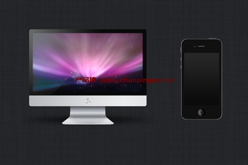 iPhone 和 iMac设计PSD素材下载
