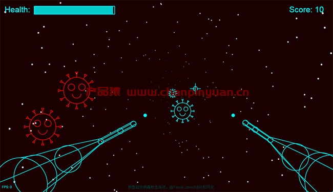 新型冠状病毒射击HTML5小游戏