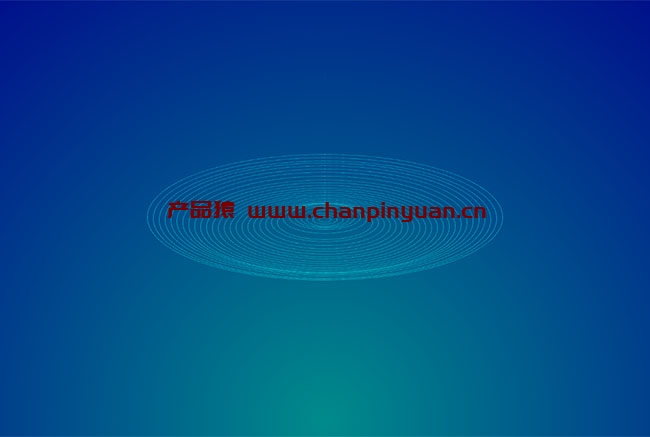 CSS3细线条圆形波纹动画特效