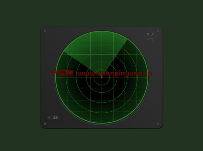 CSS3科技雷达扫描动画特效