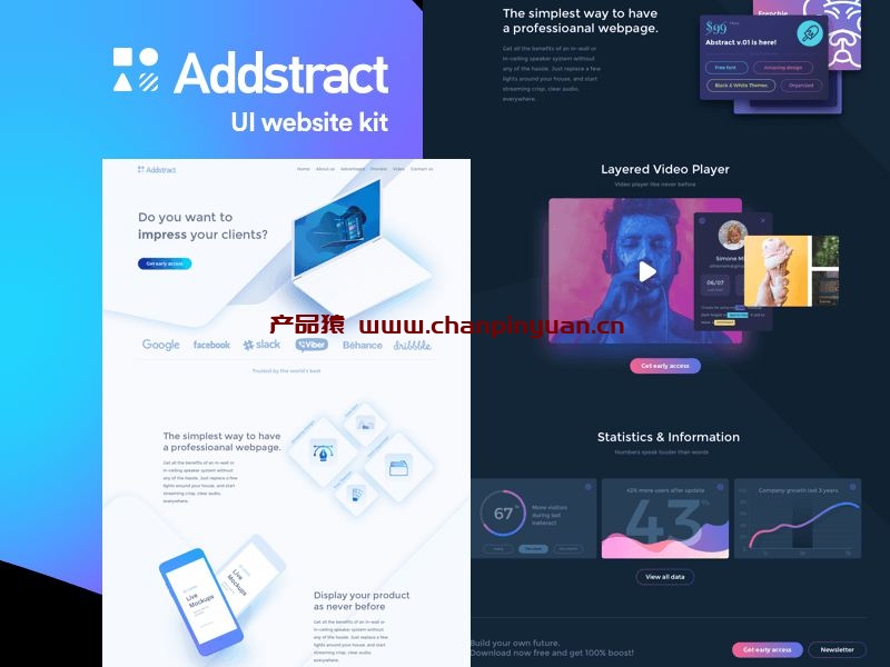 Addstract UI Kit 矢量Sketch素材