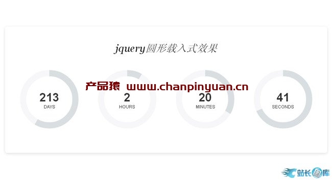 jquery圆形载入式效果