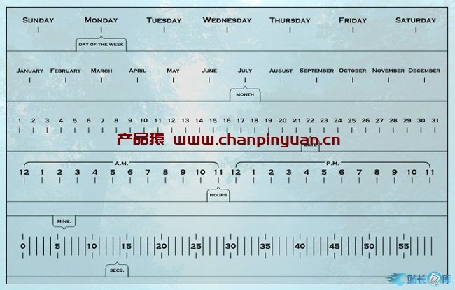 jQuery超酷平面式时钟效果