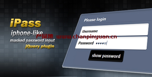 jQuery仿iPhone用户登录框显示效果