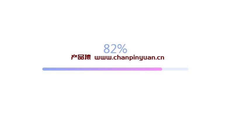 CSS3渐变样式百分比进度条代码